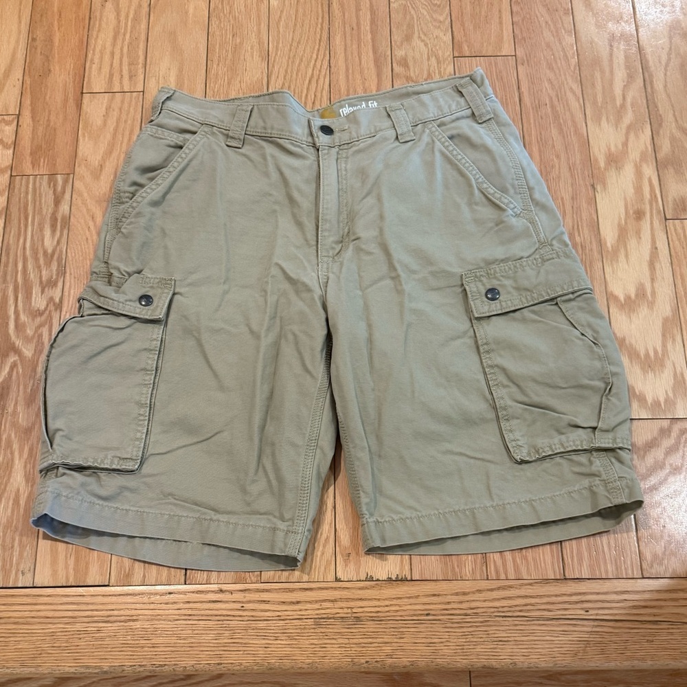 Carhartt Tan Cargo Shorts Durable Utility Design